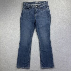 Lee Modern Series Women's Bootcut Jeans Midrise Reg Fit Medium Wash Size 4